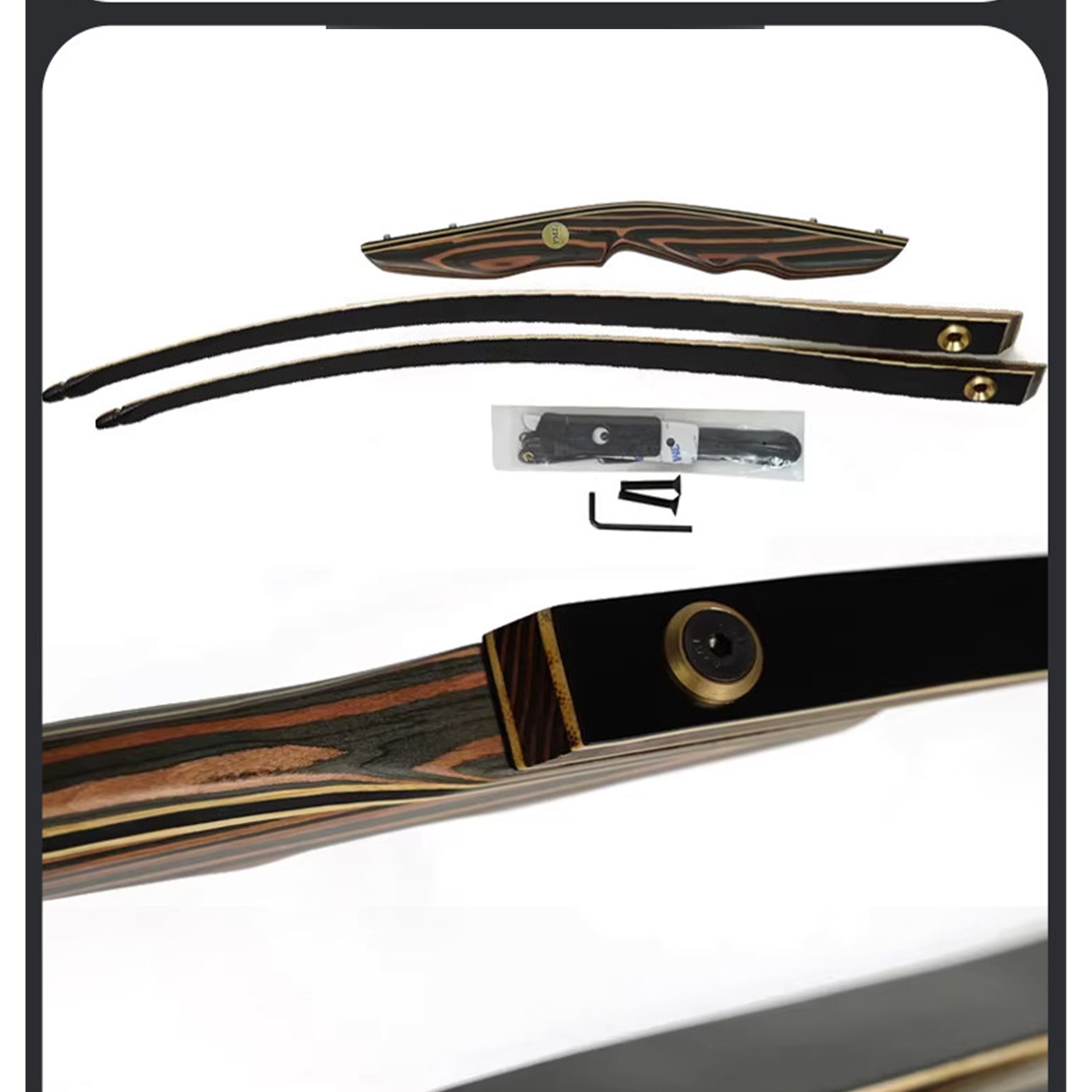 Traditional Longbow 20-50lbs Archery Hunting Bow Arrow Set