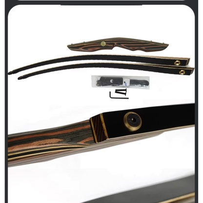 Traditional Longbow 20-50lbs Archery Hunting Bow Arrow Set