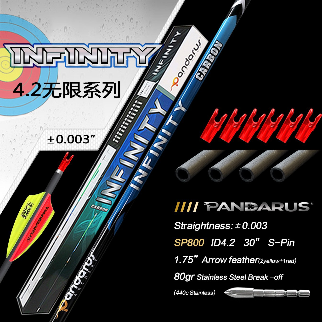 Pandarus INFINITY Series Carbon Arrows 