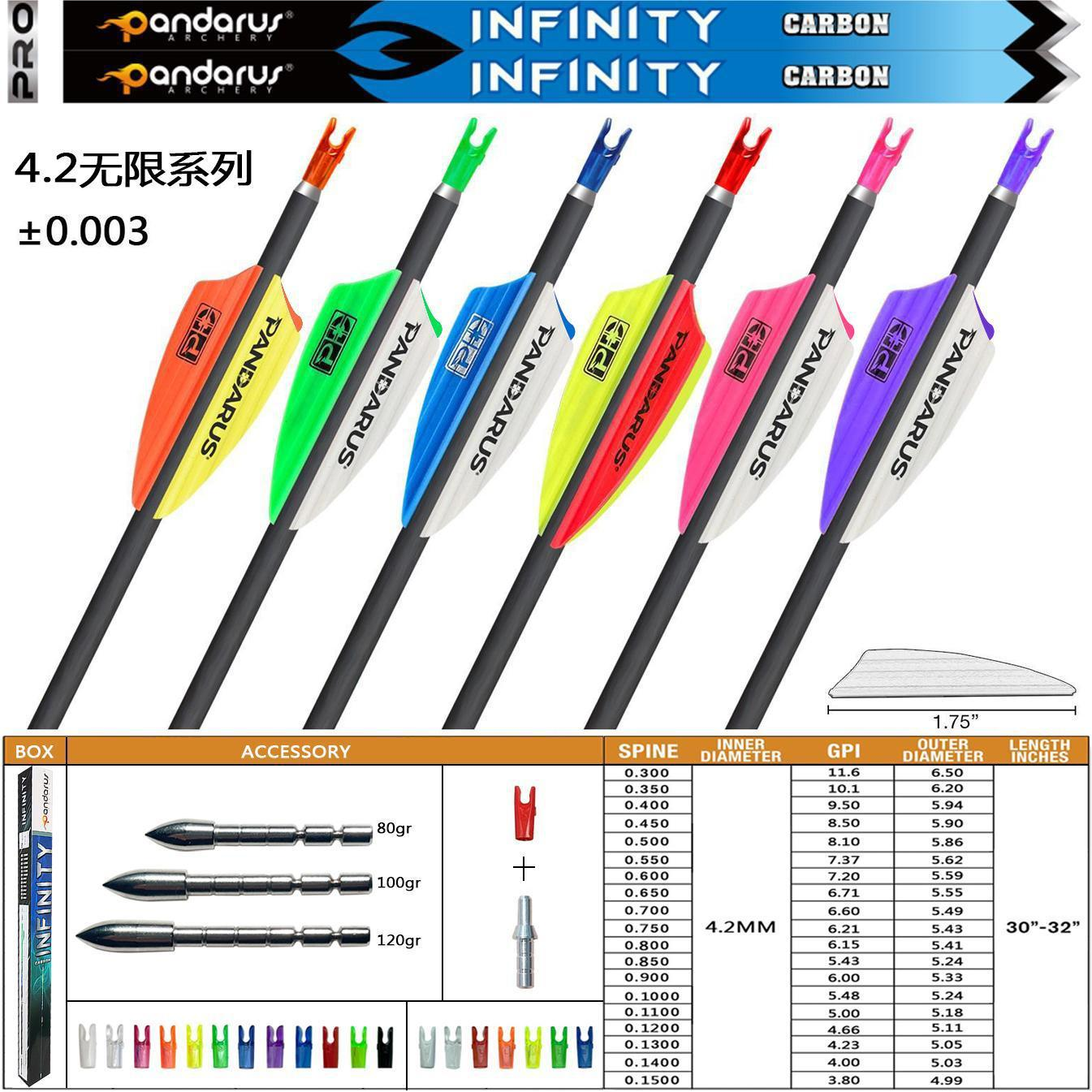 Pandarus INFINITY Series Carbon Arrows 