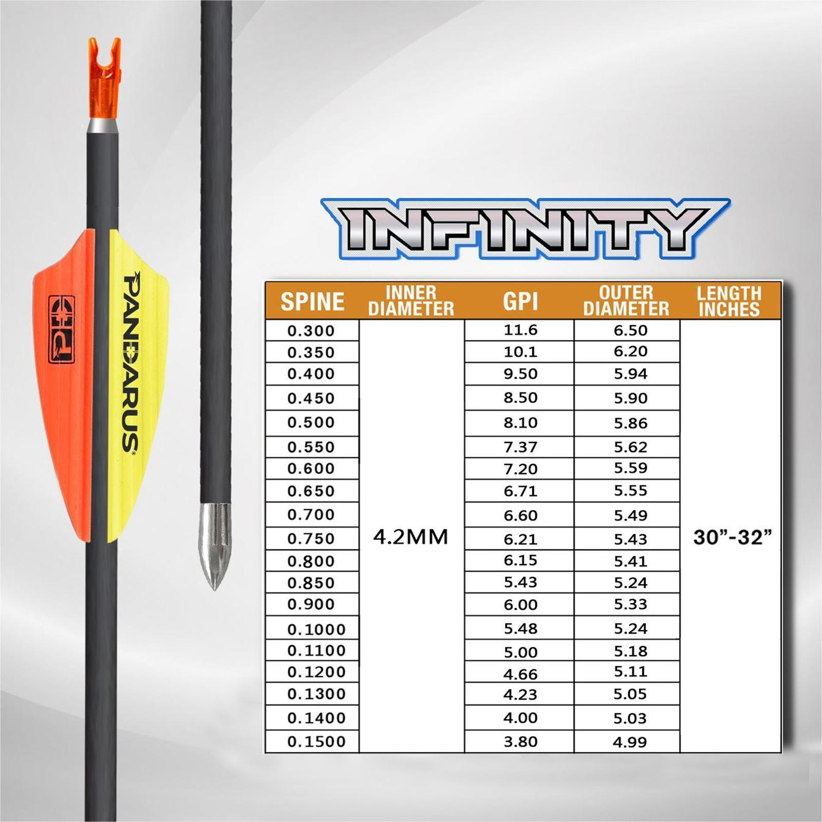 Pandarus INFINITY Series Carbon Arrows 