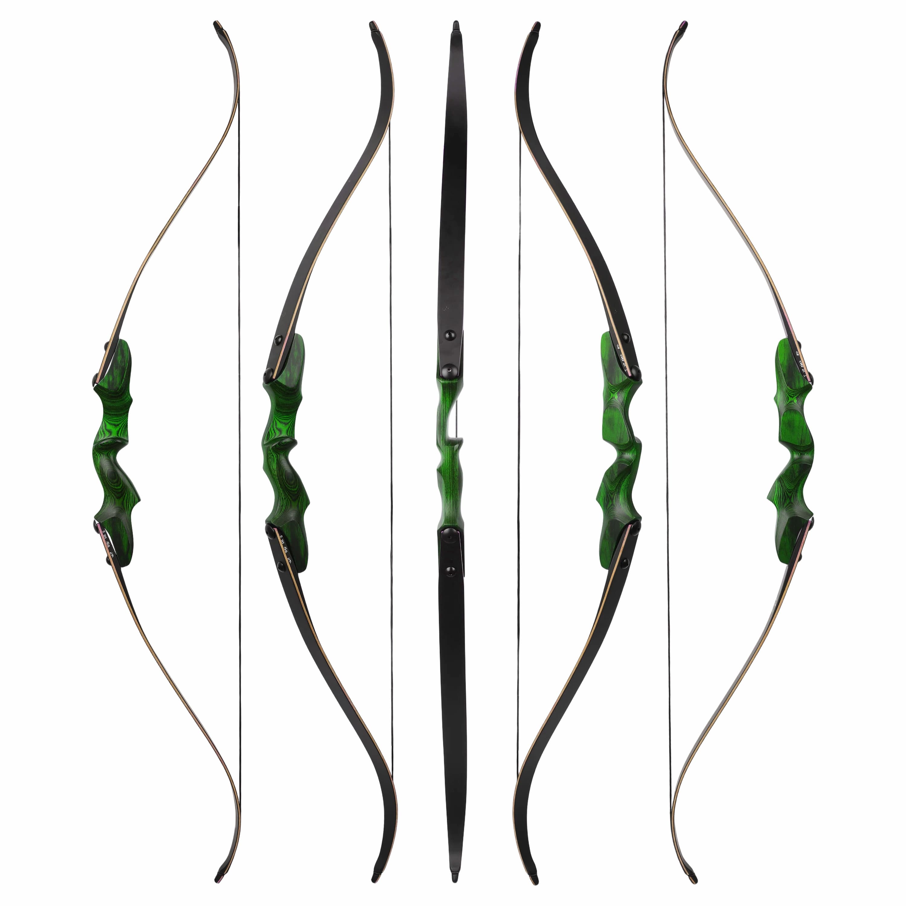 Rock Bear Wooden Takedown Recurve Bow RH Archery Hunting 20-60lbs