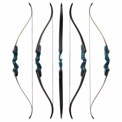 Rock Bear Wooden Takedown Recurve Bow RH Archery Hunting 20-60lbs