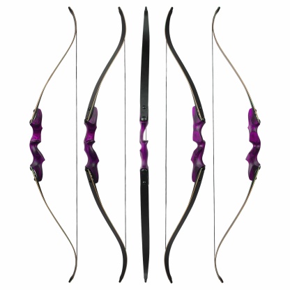Rock Bear Wooden Takedown Recurve Bow RH Archery Hunting 20-60lbs