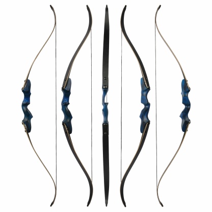 Rock Bear Wooden Takedown Recurve Bow RH Archery Hunting 20-60lbs