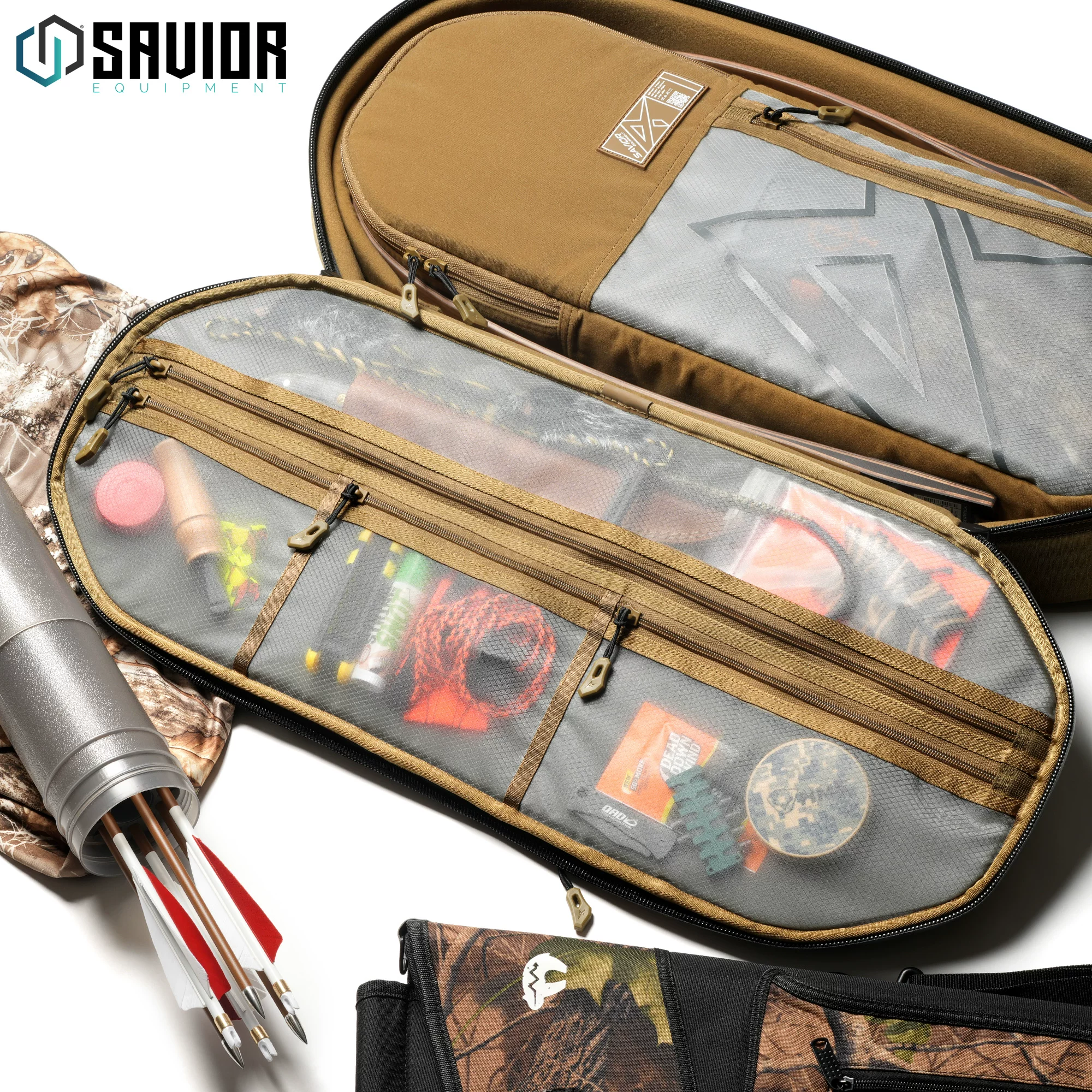 SAVIOR EQUIPMENT 25" Recurve Bow Gear Backpack Padded Storage Bag