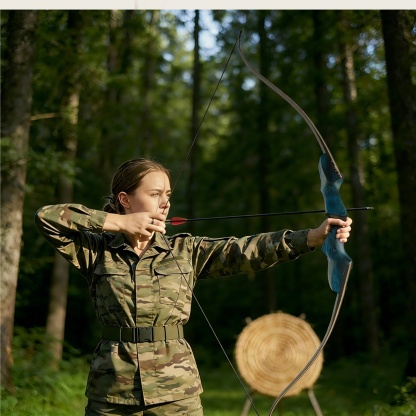 Rock Bear Wooden Takedown Recurve Bow RH Archery Hunting 20-60lbs