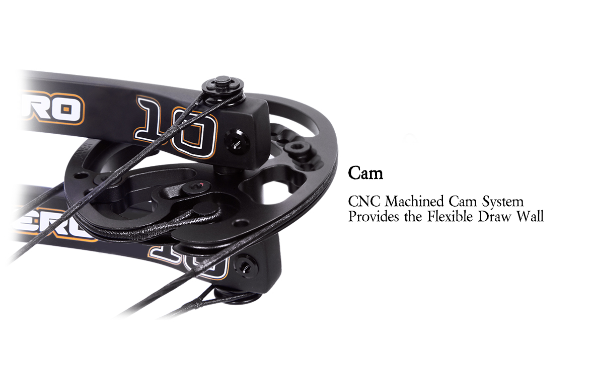 SANLIDA ARCHERY 37''40” Hero 10 ΙΙ Target Compound Bow Kit  (Flexible Draw Wall Edition) Small Cam
