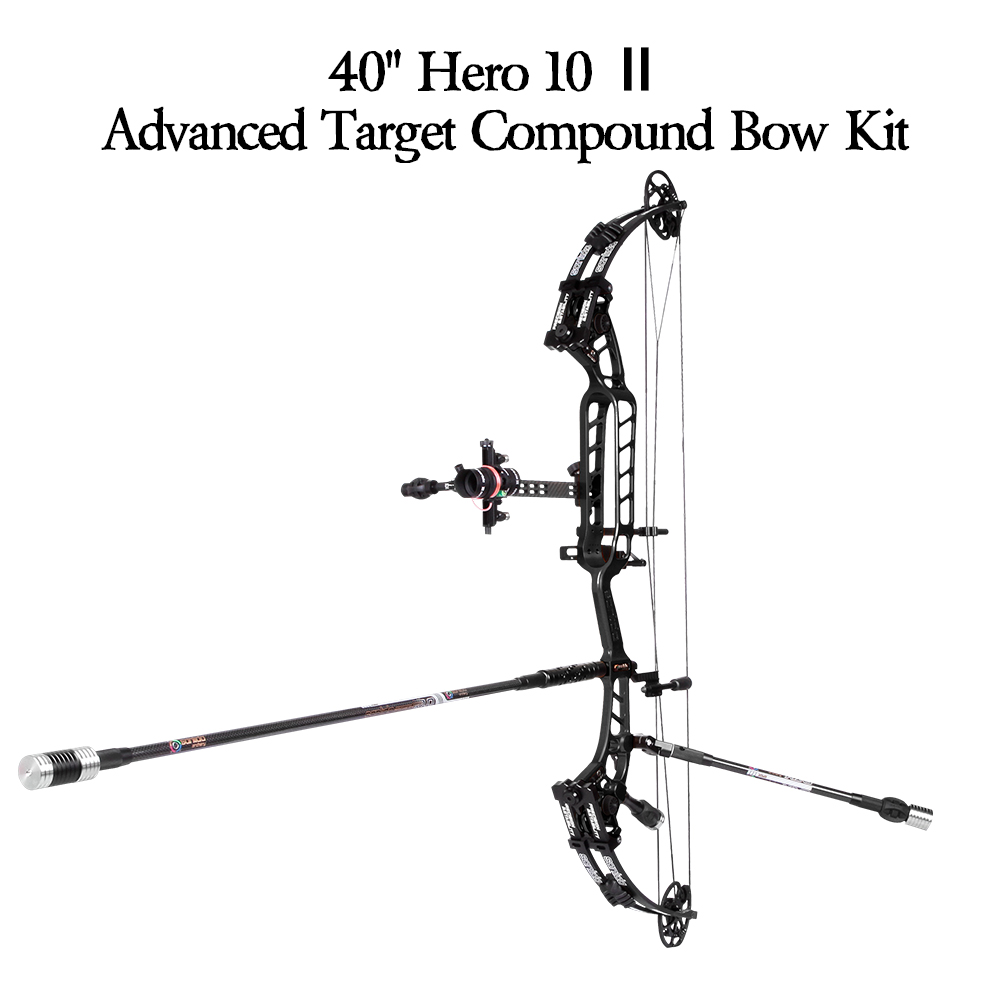 SANLIDA ARCHERY 37''40” Hero 10 ΙΙ Target Compound Bow Kit  (Flexible Draw Wall Edition) Small Cam