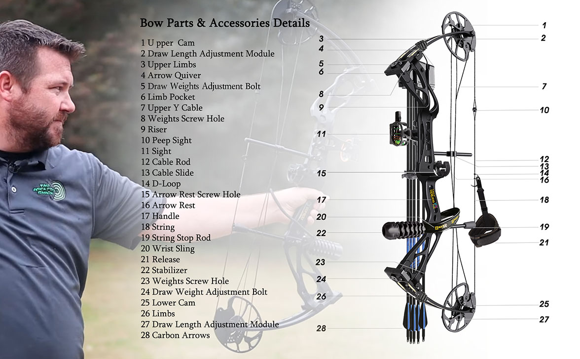 SANLIDA ARCHERY Dragon X8 Hunting Compound Bow Pro Kit Black/Camo
