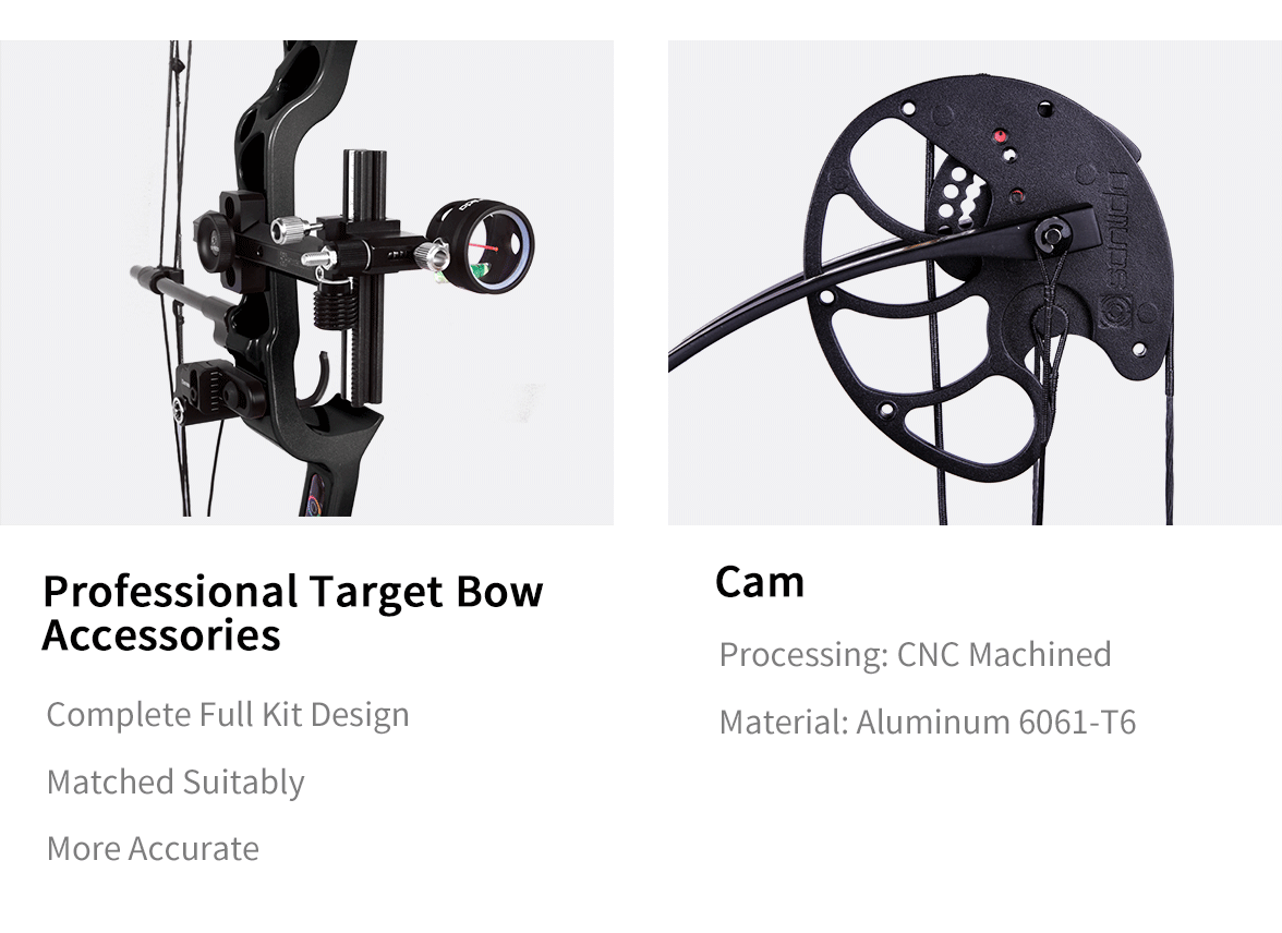 SANLIDA ARCHERY Hero X8 (14-60#) Beginner Target Compound Bow Kit 