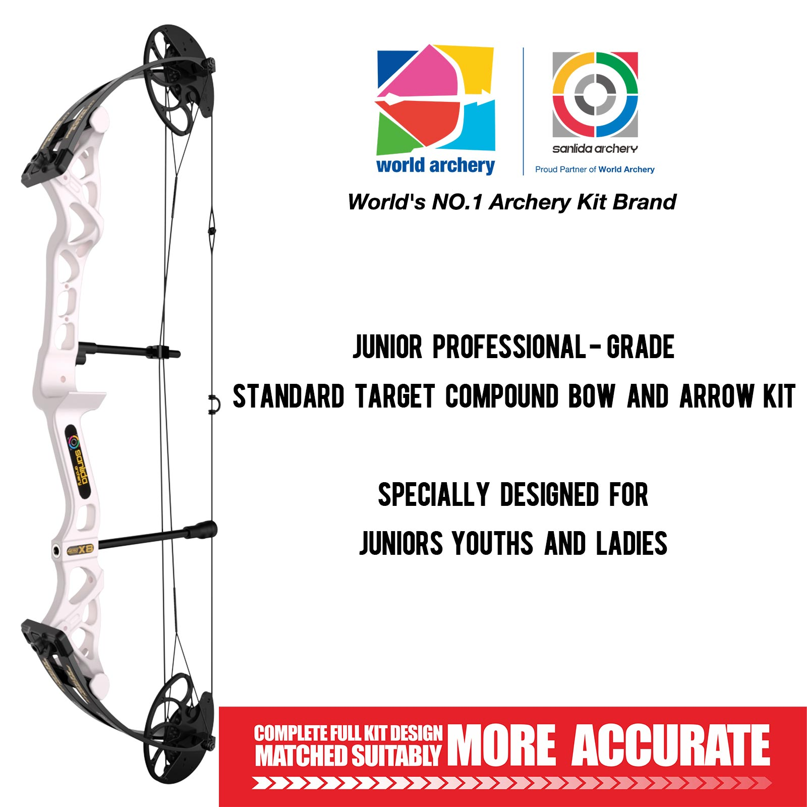 SANLIDA ARCHERY Hero X8 Beginner Target Compound Bow Kit