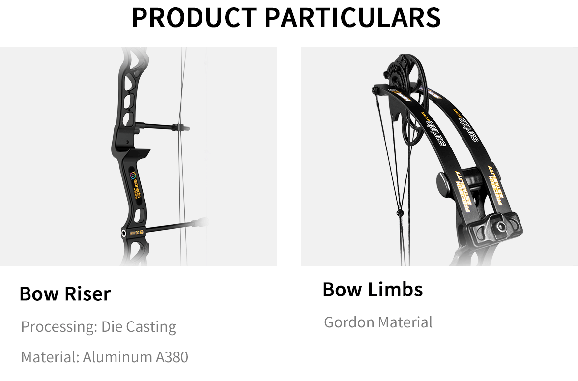 SANLIDA ARCHERY Hero X8 (14-60#) Beginner Target Compound Bow Kit 