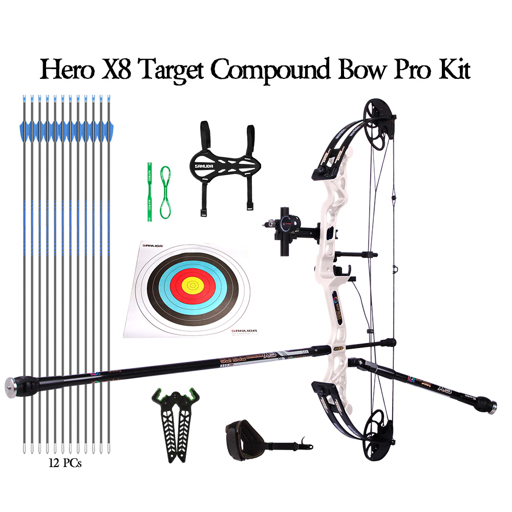 SANLIDA ARCHERY Hero X8 Beginner Target Compound Bow Kit