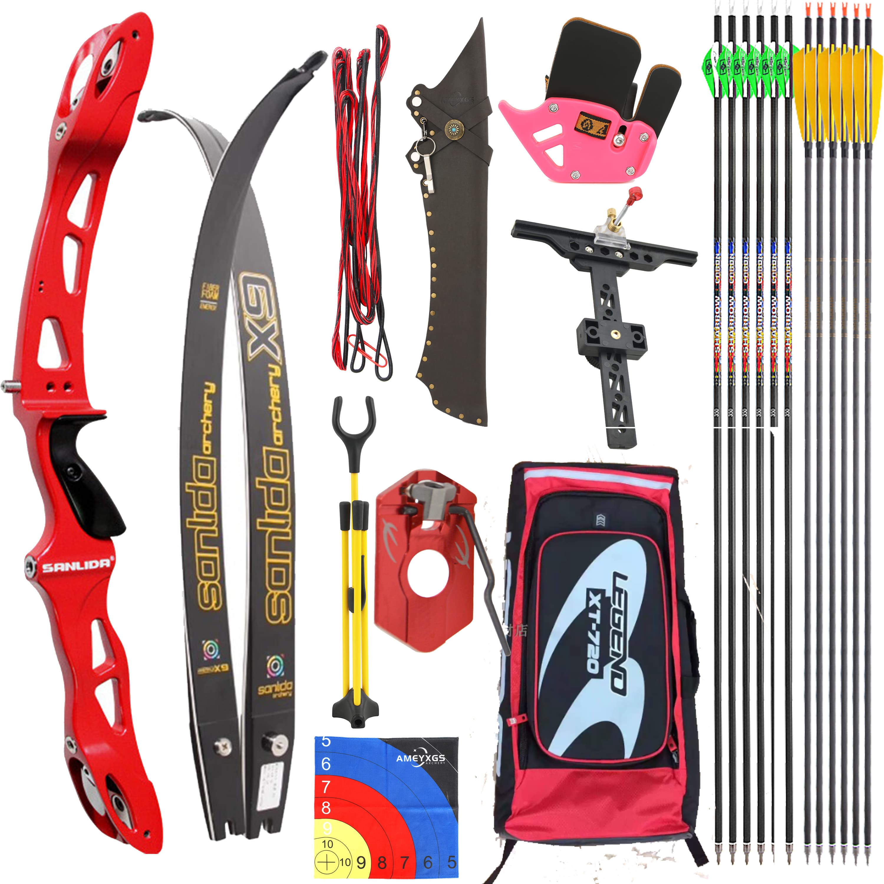 SANLIDA ARCHERY X9 Recurve Bow  68'' 32LBS Takedown Bow Shoting