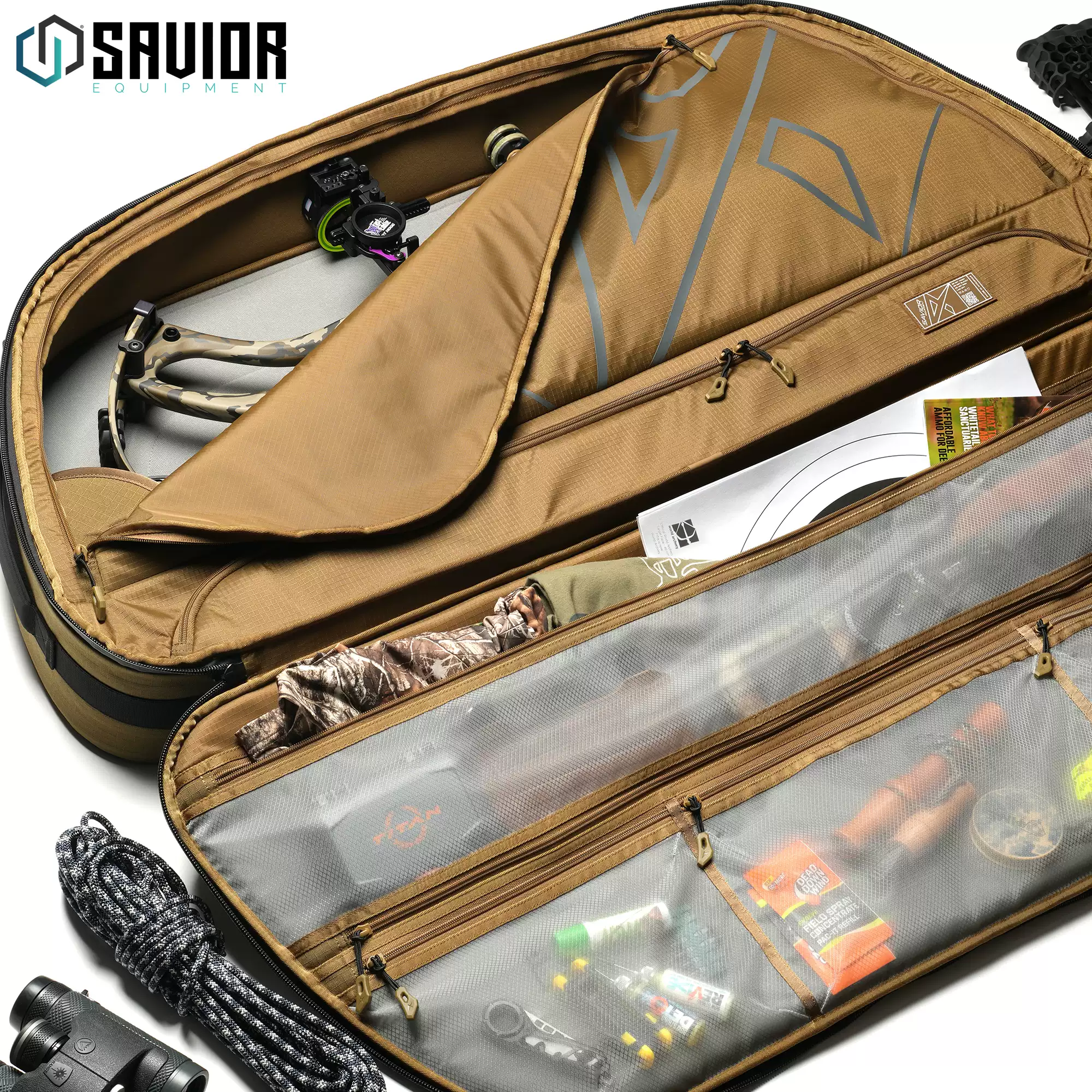 SAVIOR Hyperion 32-40" ATA Compound Bow Backpack with CamShield