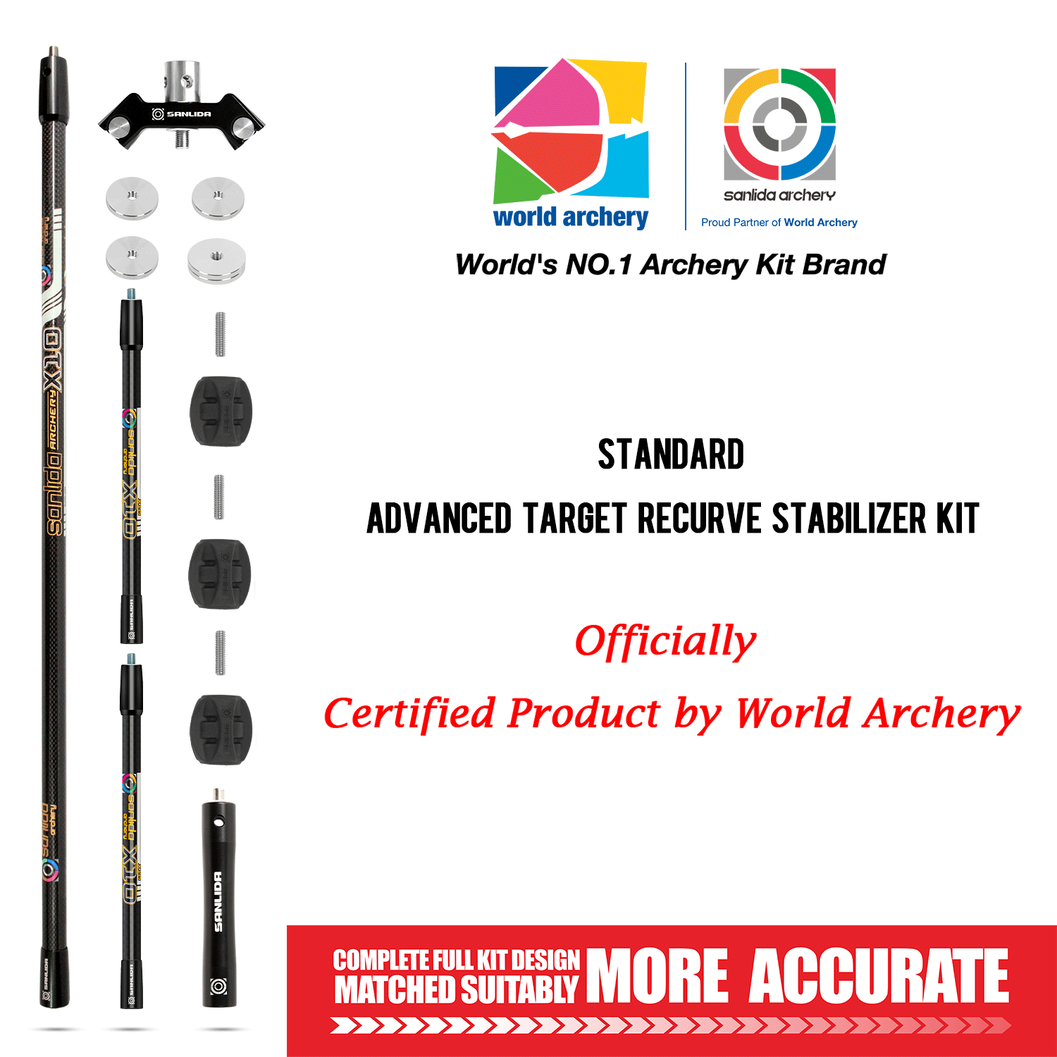 Sanlida 10 Recurve Bow Stabilizer Kit