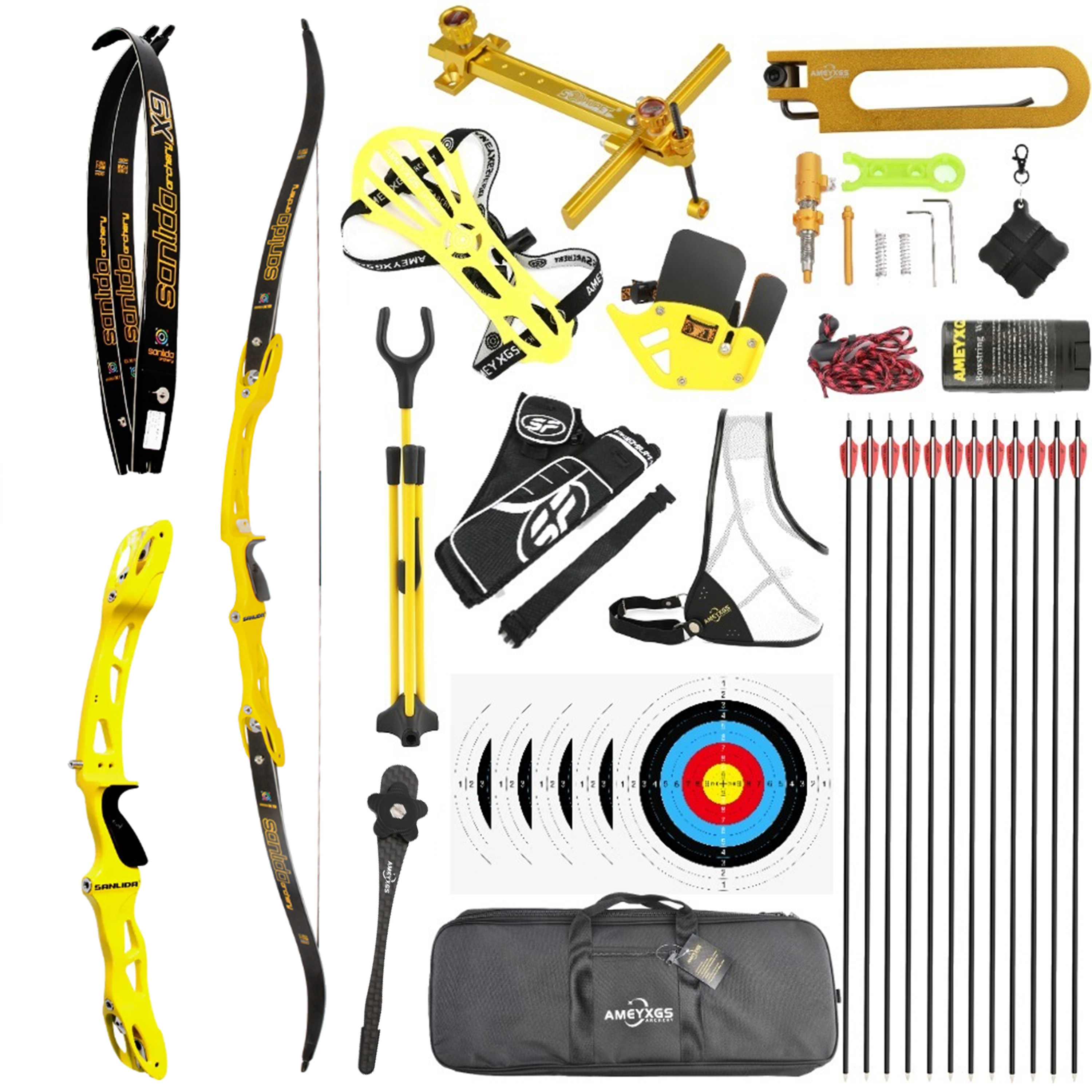 Sanlida Miracle X9 Intermediate Recurve Bow And Arrows Set