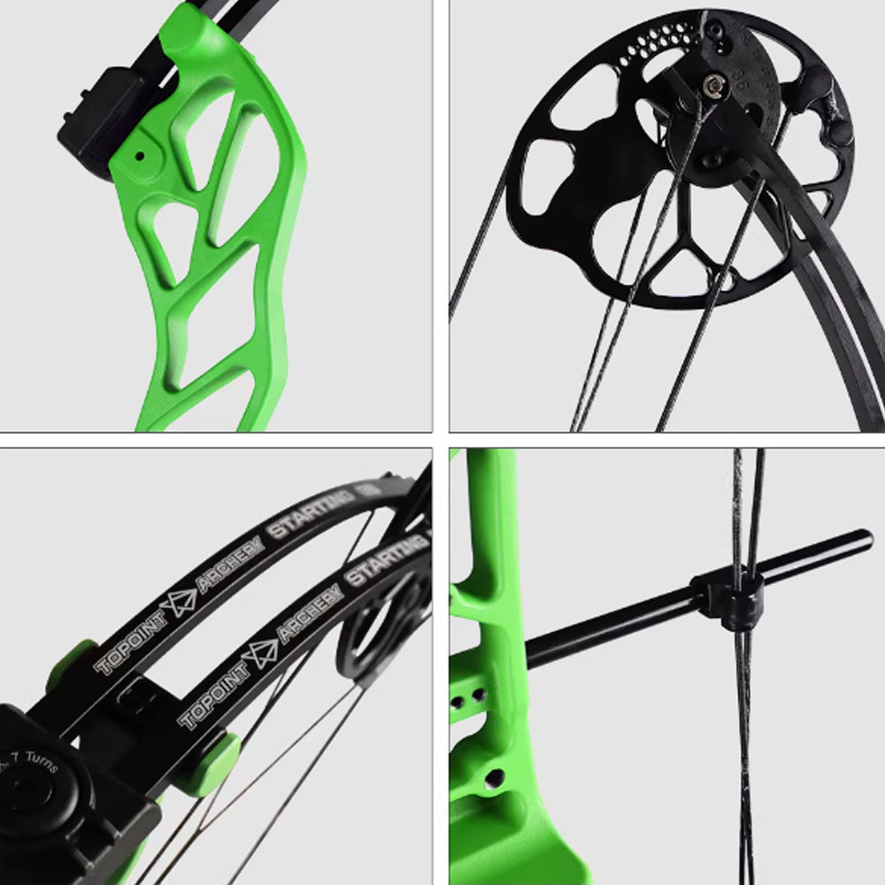 TOPOINT Archery Compound Bow 19-60lbs Target Kit Shooting