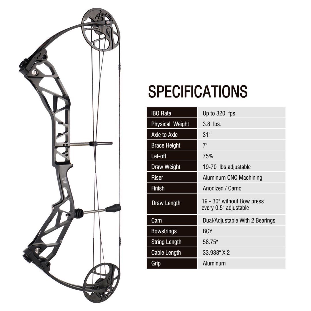 TOPOINT ARCHERY T1 Hunting Compound Bow