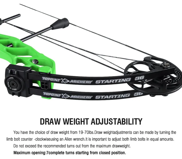 Topoint Starting 36" Target Compound Bow-Youth & New Beginner 