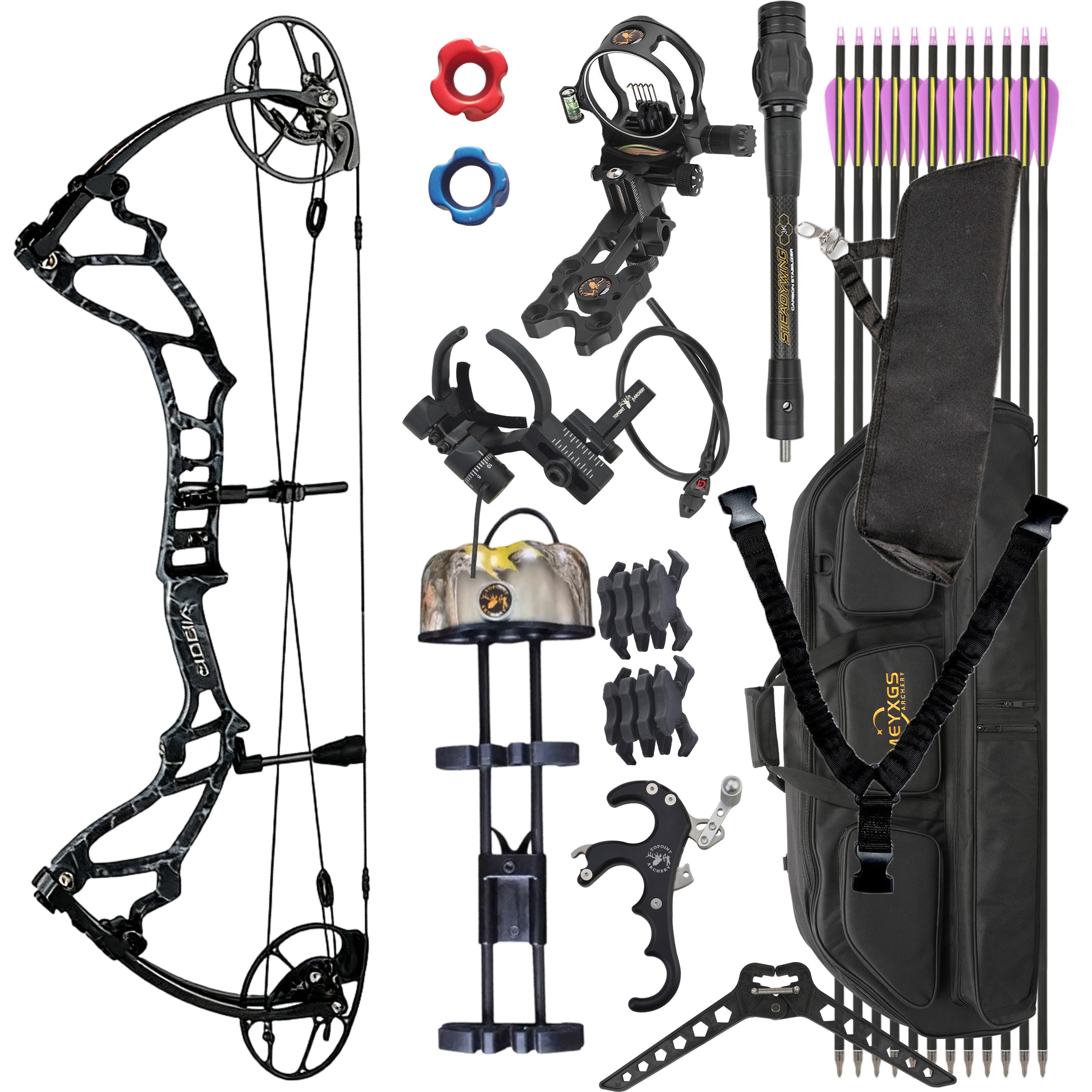TOPOINT Archery Compound Bow 40-70lbs Target Kit Hunting