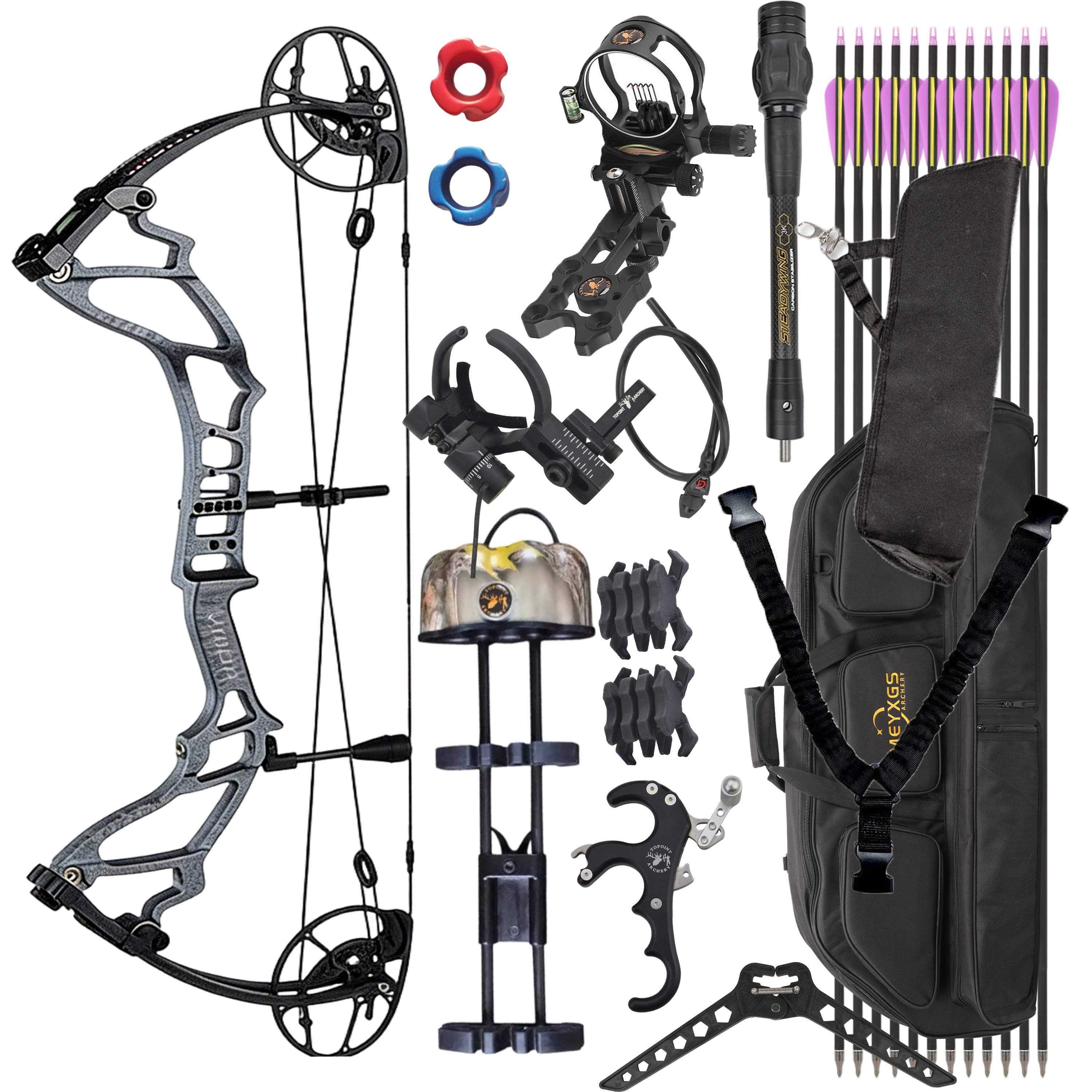 TOPOINT Archery Compound Bow 40-70lbs Target Kit Hunting