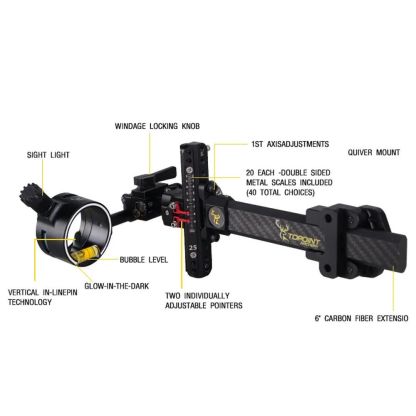 TOPOINT Micro Adjustable Bow Sight-TX9610（LENS SOLD SEPARATELY)