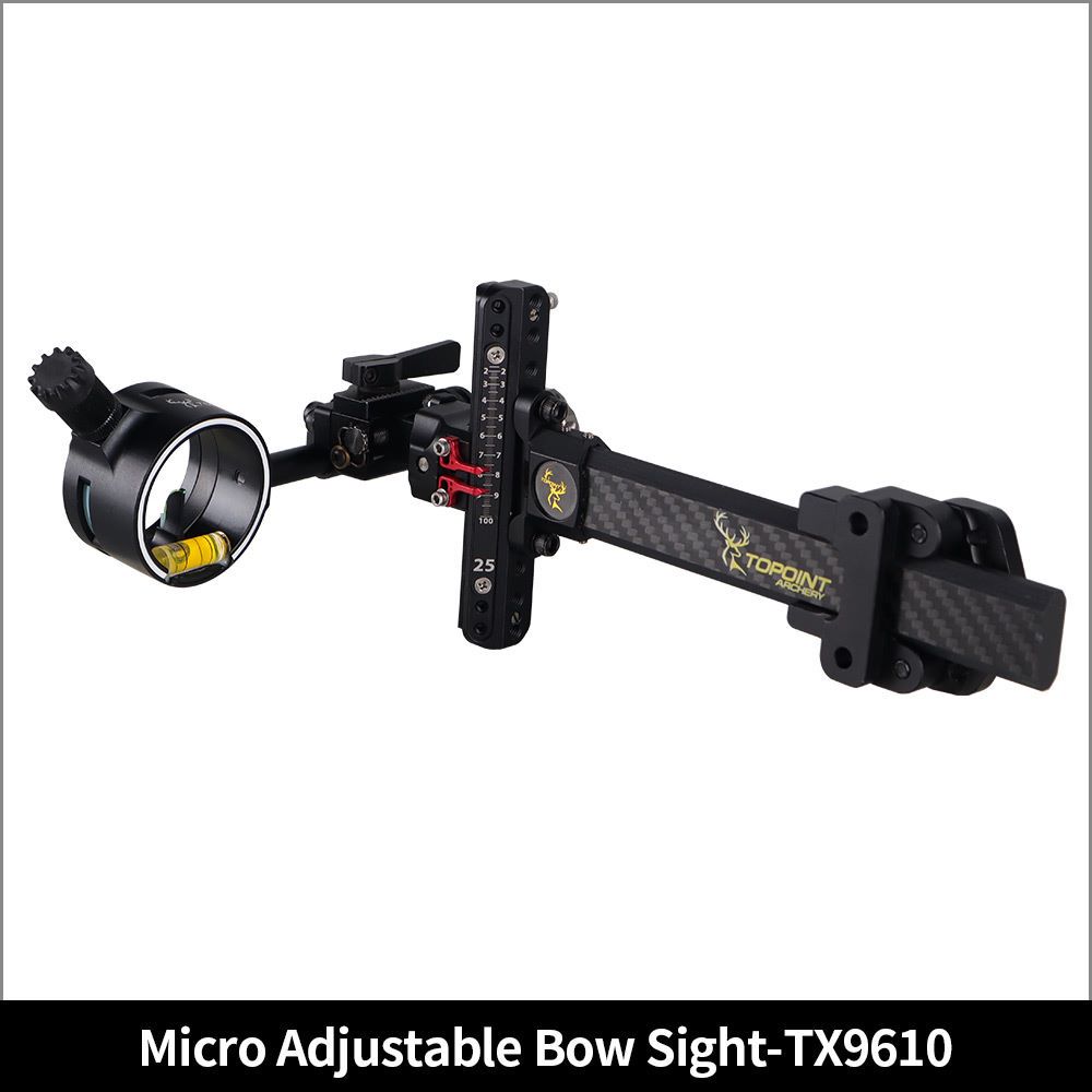 TOPOINT Micro Adjustable Bow Sight-TX9610（LENS SOLD SEPARATELY)