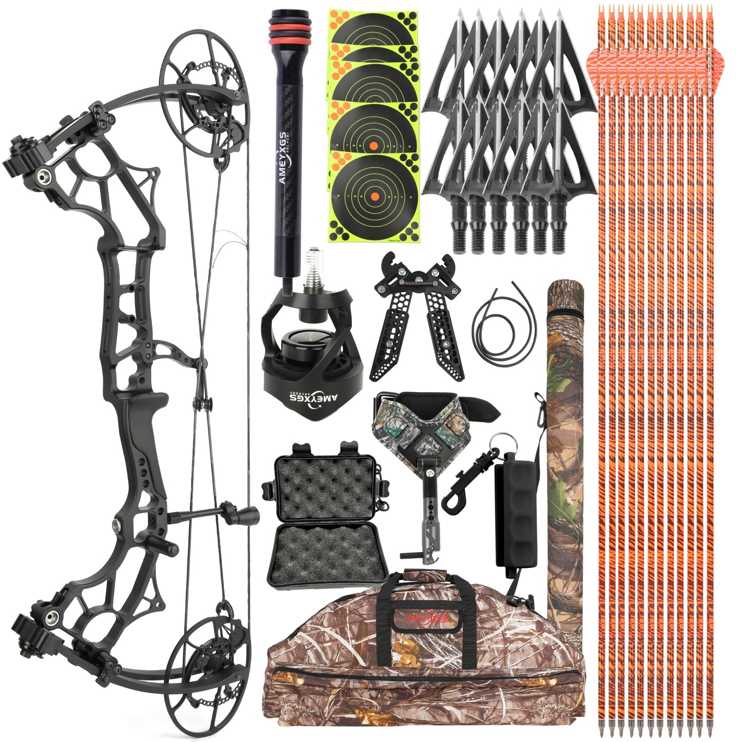 TUOLU Archery Compound Bow CNC Machined 60 70 75lbs Hunting