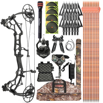 TUOLU Archery Compound Bow CNC Machined 60 70 75lbs Hunting