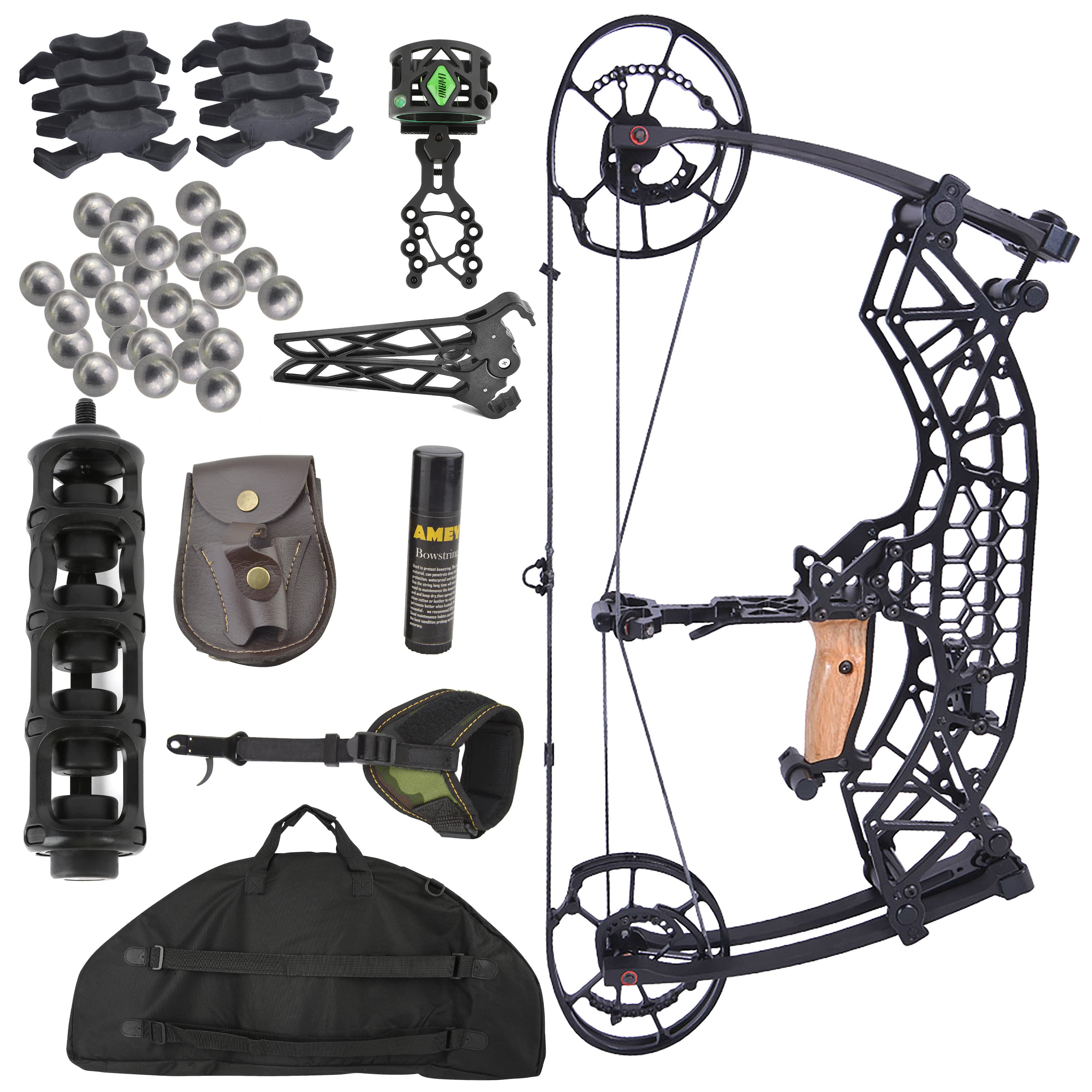 TUOLU Archery Dual-Use Compound Bow 35-65lbs Adjustable