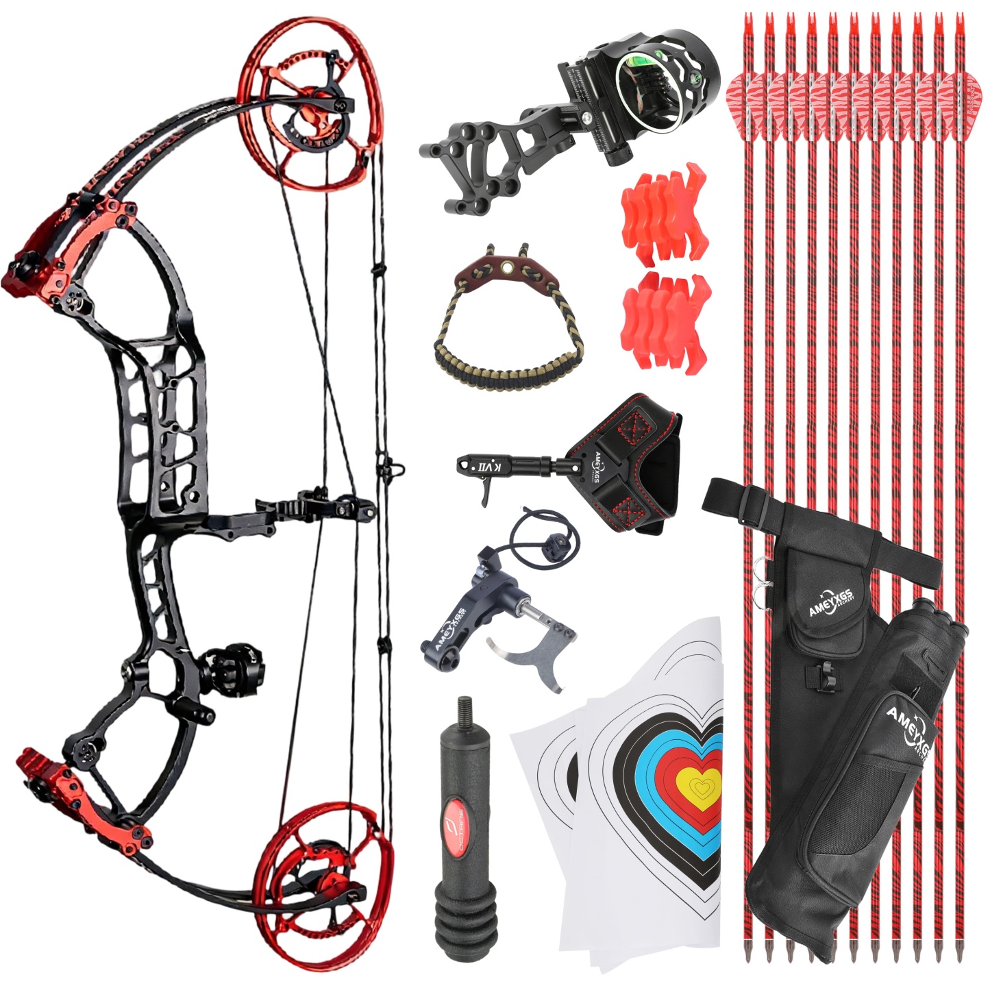 TUOLU Dual-use Compound Bow Archery Shooting 40-70LBS RH LH