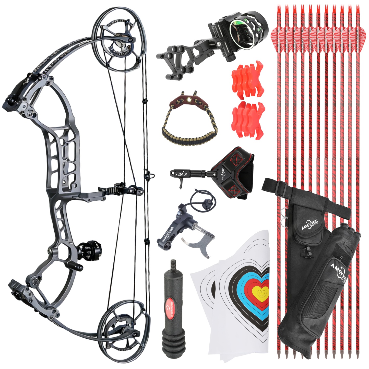 TUOLU Dual-use Compound Bow Archery Shooting 40-70LBS RH LH