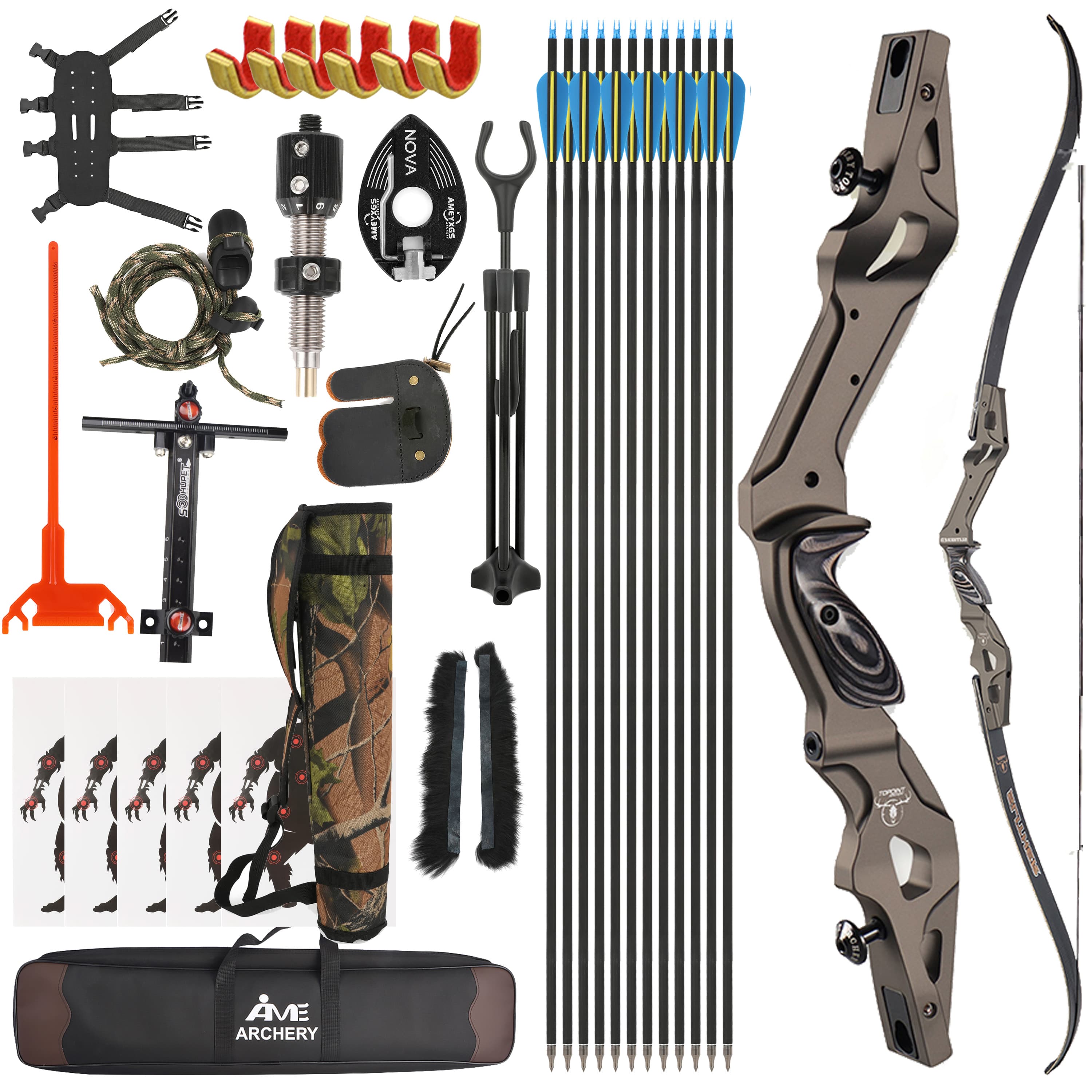 Topoint Archery Slither ILF Recurve Bow Set 35/40/45lbs Takedown Bow