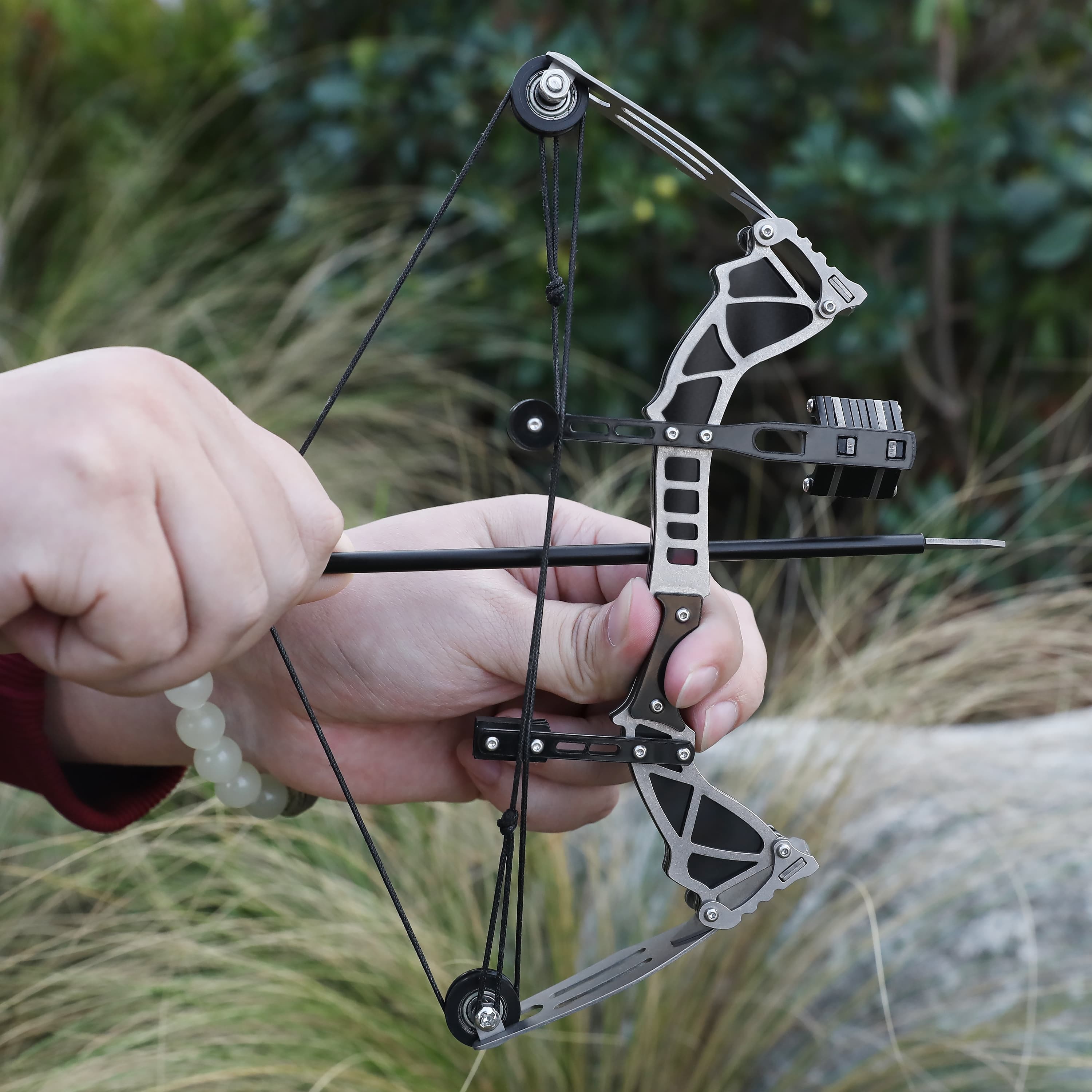 US Mini Compound Bow and Arrow Set Miniature Bow Gifts for Archers