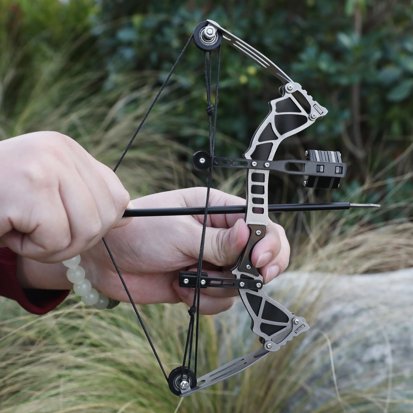 US Mini Compound Bow and Arrow Set Miniature Bow Gifts for Archers