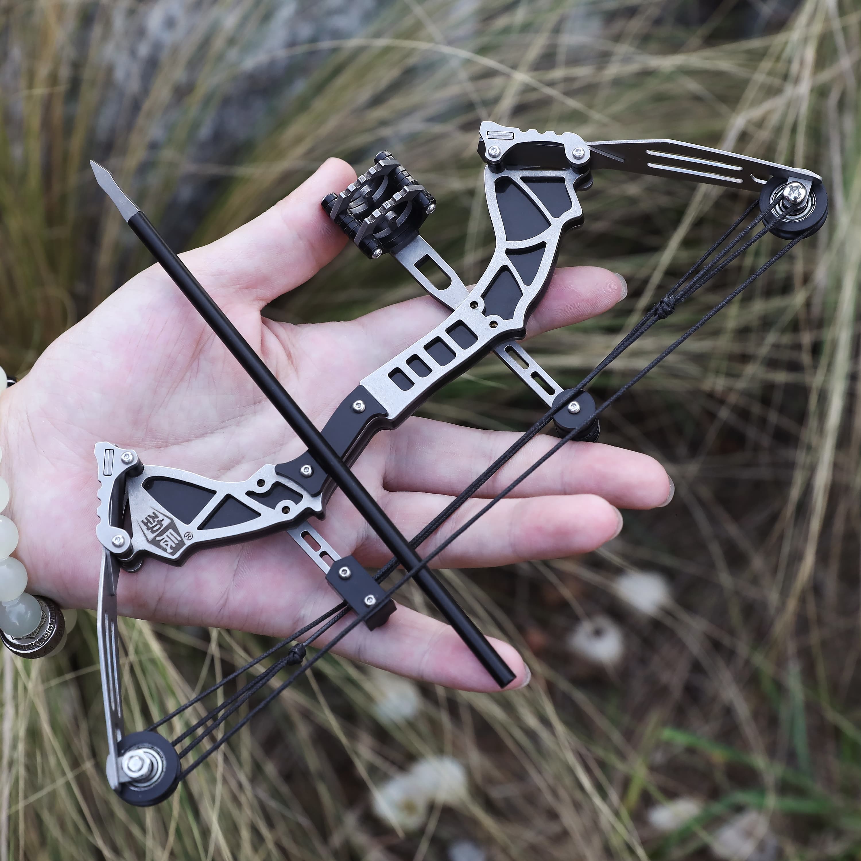 US Mini Compound Bow and Arrow Set Miniature Bow Gifts for Archers