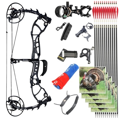 WOLF LEADER Archery Compound Bow 45-70lbs Target Kit Hunting