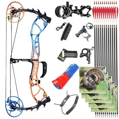 WOLF LEADER Archery Compound Bow 45-70lbs Target Kit Hunting