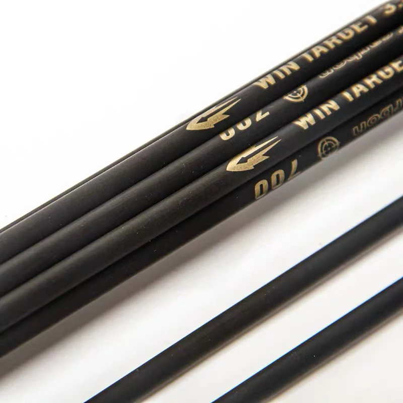 Win Target 40T High-quality Pure Carbon Arrow Shaft Sp350-1000 with Beiter Nocks Tips 12PCS