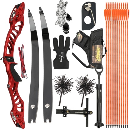 X-Pulse Archery Recurve Bow Kit 16-40bs Takedown Shooting