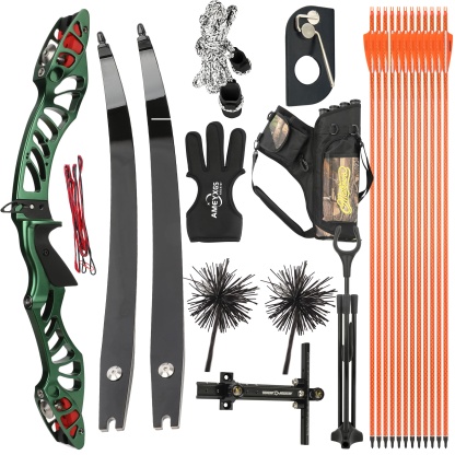 X-Pulse Archery Recurve Bow Kit 16-40bs Takedown Shooting