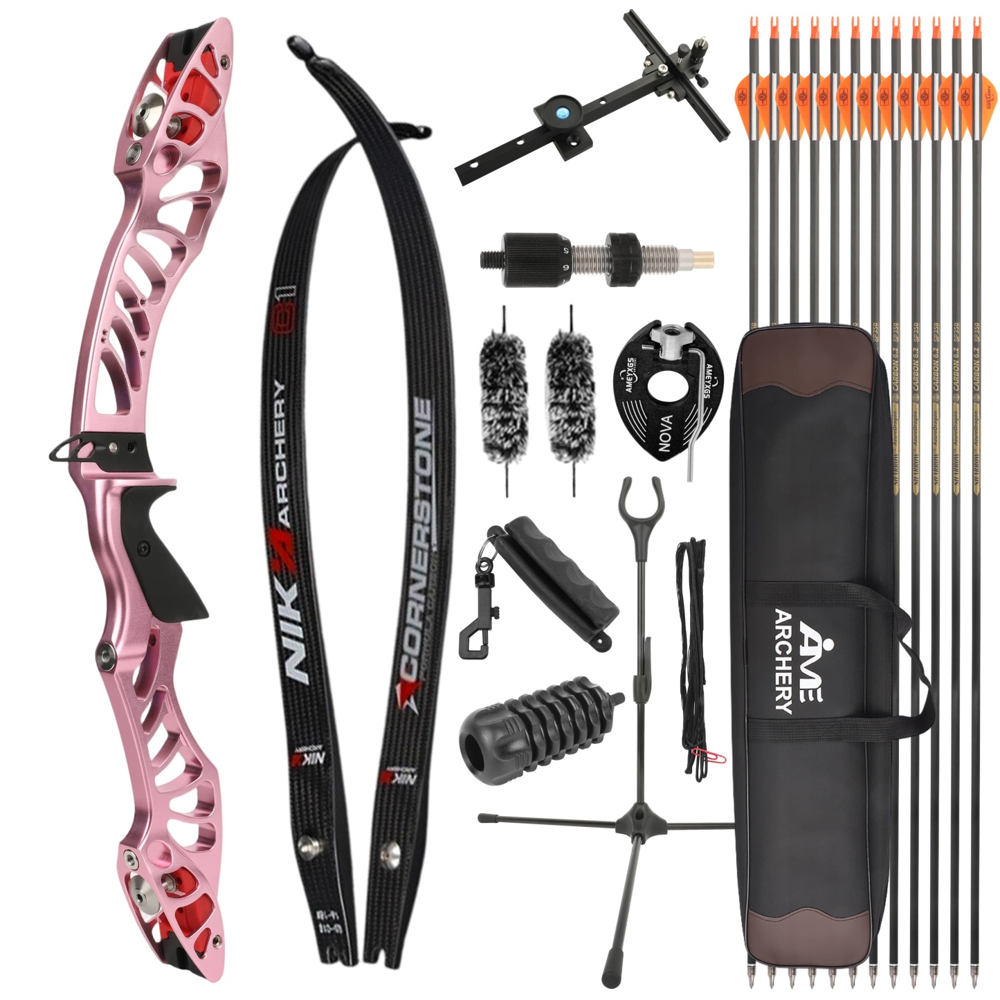X-Pulse Archery Recurve Bow Kit 18-46bs Takedown Shooting