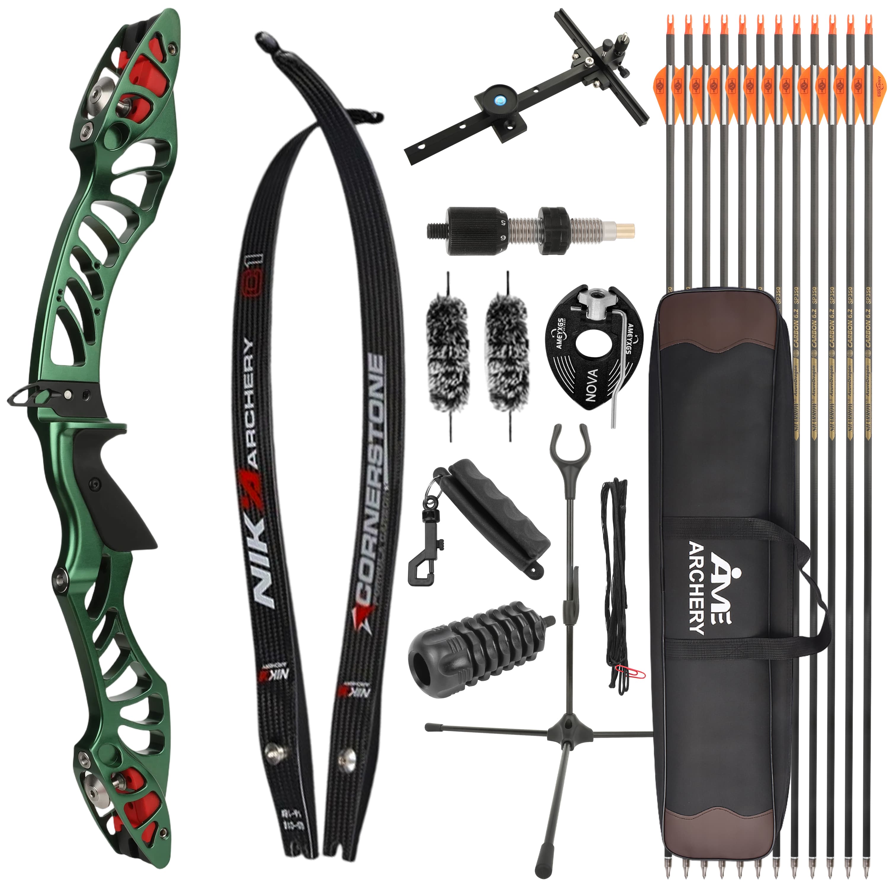 X-Pulse Archery Recurve Bow Kit 18-46bs Takedown Shooting