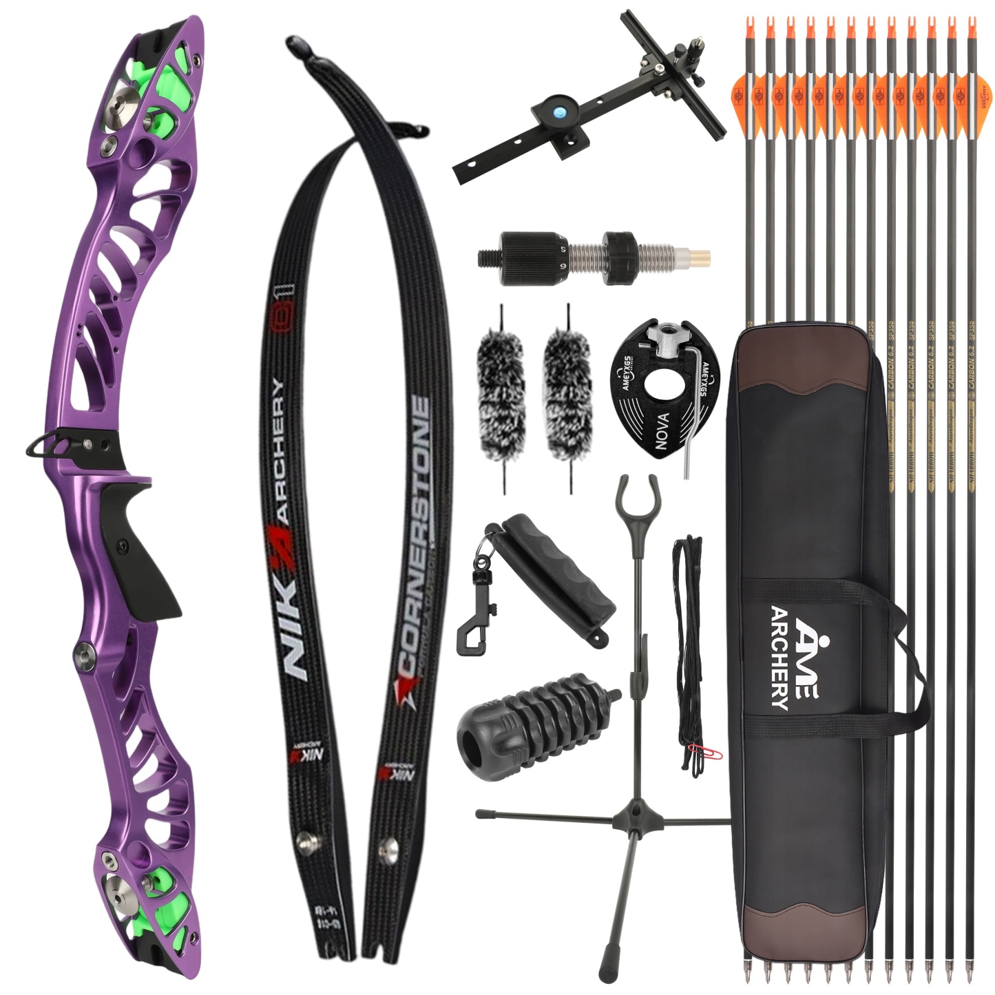 X-Pulse Archery Recurve Bow Kit 18-46bs Takedown Shooting