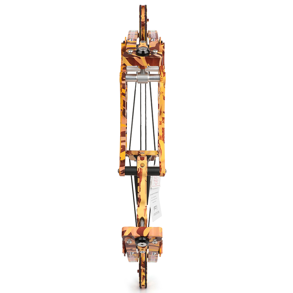 JUNXING Tactical Yellow Camo Hunting Compound Bow 30-70lbs Dual Shooting Kit