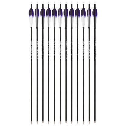 AME ARCHERY 5-Inch Dye Feather Carbon Arrows(12pcs)