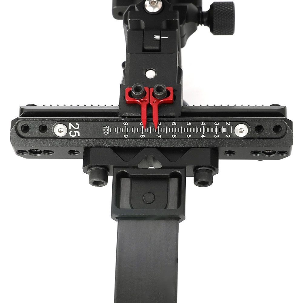 TOPOINT ARCHERY TX2650 Compound Bow Sight – CNC Aluminum + Carbon, 5-Pin 0.019", 6" Extension, Multi-Axis Adjustable with Optional Lens