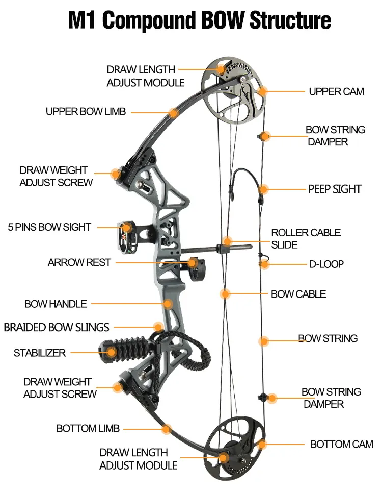 TOPOINT ARCHERY M1 Hunting Compound Bow Set